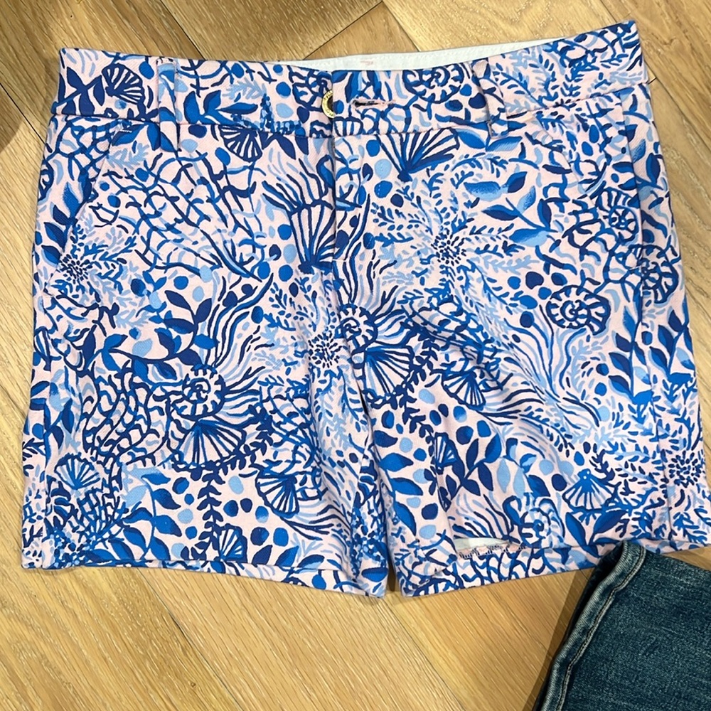 Lilly Pulitzer Callahan Knit Short Size 2‎ Shorts pink and purple